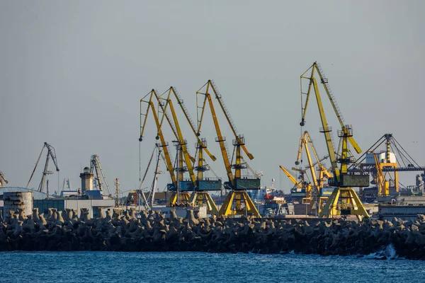Haven Van Constanta Aan Zwarte Zee Roemenië Juni 2023 — Stockfoto