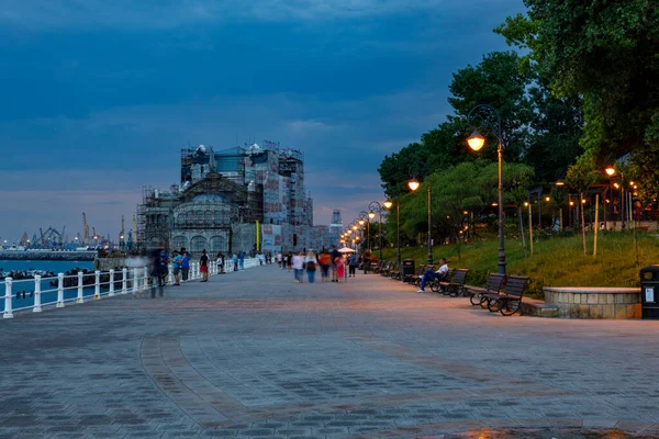 2022年6月24日 正在罗马尼亚黑海建造的君士坦塔赌场 — 图库照片