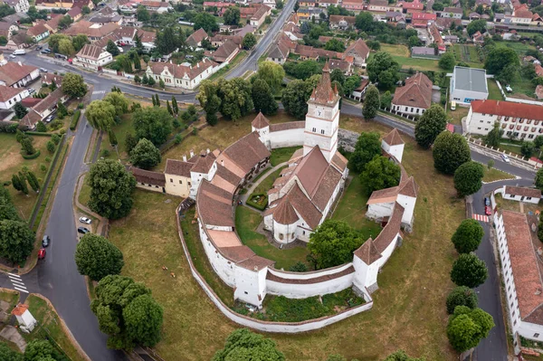 stock image The fortified church of Honigberg at Brasov in Romania