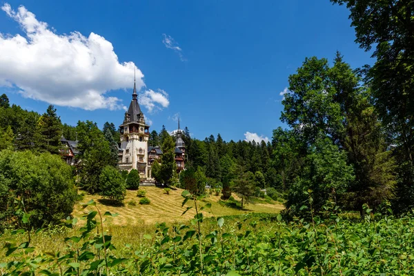 Zamek Królewski Peles Rumunii — Zdjęcie stockowe