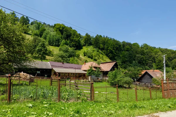 Die Alten Holzhäuser Von Kleie Rumänien — Stockfoto