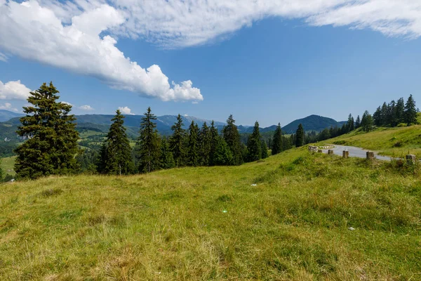 罗马尼亚布兰的喀尔巴阡山景观 — 图库照片