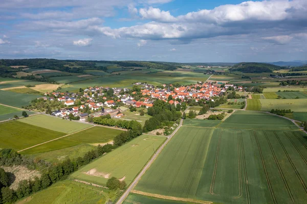 Das Dorf Netra Nordhessen Stockbild