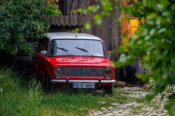 Ein Oldtimer Hinterhof Eines Bauernhauses Viscri Rumänien Juli 2022 — Stockfoto