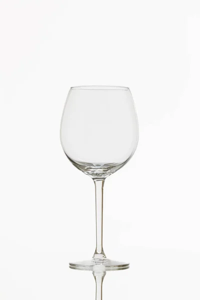 Ett Vin Glas Vit Bakgrund — Stockfoto
