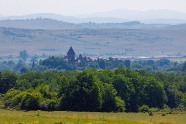 Romanya 'daki Güçlendirilmiş Viscri Kilisesi