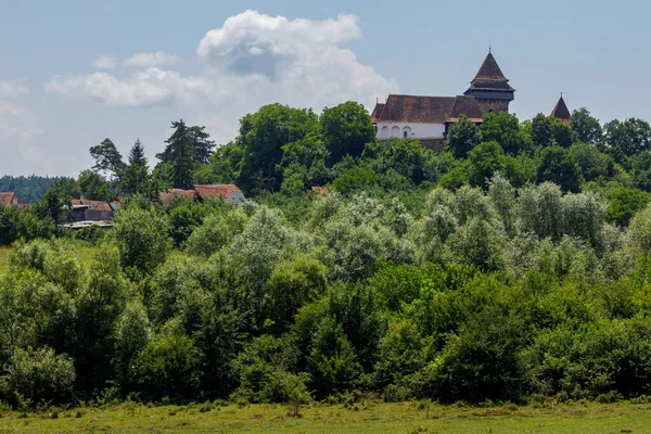 Romanya Daki Güçlendirilmiş Viscri Kilisesi — Stok fotoğraf