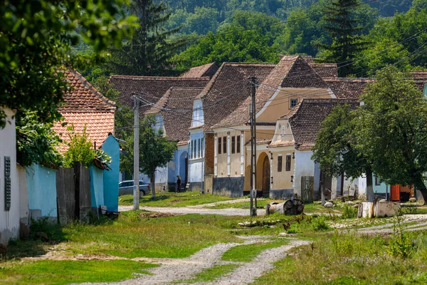 Wioska Viscri Rumunii — Zdjęcie stockowe