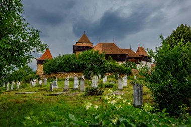 Romanya 'daki Güçlendirilmiş Viscri Kilisesi