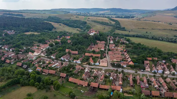 Chiesa Fortificata Villaggio Viscri Romania — Foto Stock
