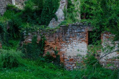 Romanya 'daki Hunedoara Corvin Kalesi Duvarları