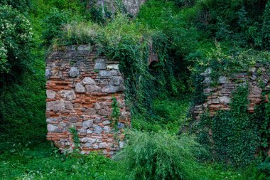 Romanya 'daki Hunedoara Corvin Kalesi Duvarları