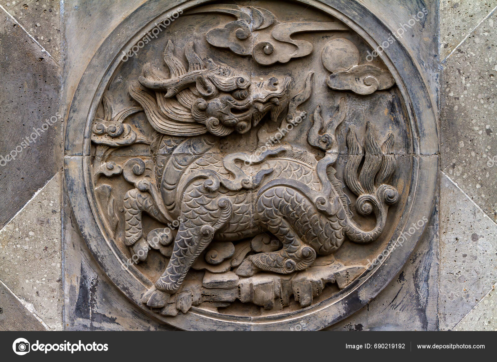 Dragon City Wall Xian China Stock Photo by ©hecke06 690219192