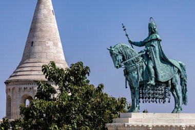 The fisherman bastion in Budapest clipart