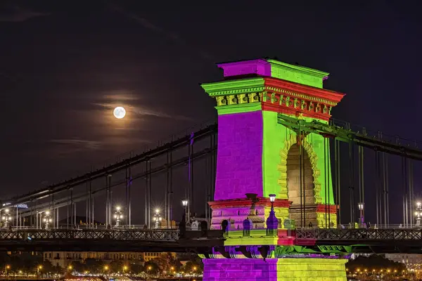 stock image The Chain Bridge in Budapest