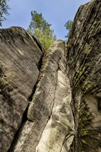 stock image Die Felsenstadt Adrspach Weckelsdorf im Braunauer Bergland 