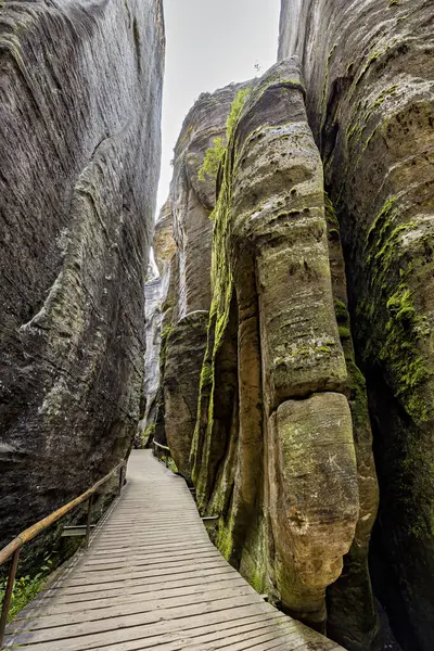 stock image Die Felsenstadt Adrspach Weckelsdorf im Braunauer Bergland 