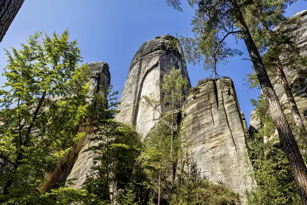 stock image Die Felsenstadt Adrspach Weckelsdorf im Braunauer Bergland 