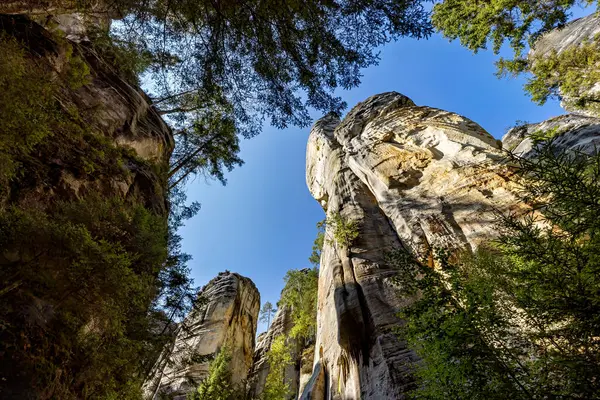 stock image Die Felsenstadt Adrspach Weckelsdorf im Braunauer Bergland 