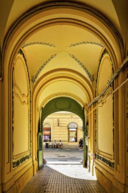 Passage to the backyard in Oradea clipart