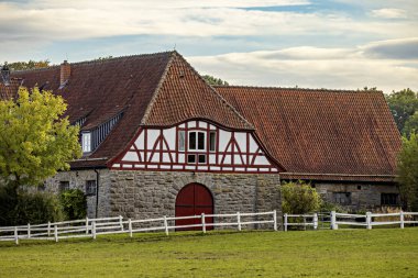 The Village and Stud Farm of Altefeld in Hesse clipart