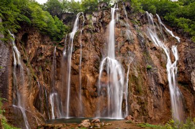 Hırvatistan 'daki Ulusal Park Plitvica 