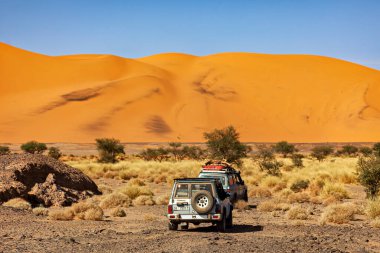 Off road Adventure in the Sahara Desert in Algeria clipart