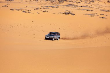 Off road Adventure in the Sahara Desert in Algeria clipart