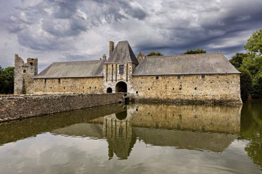 Fransa 'nın Normandiya Şatosu Gratot Şatosu