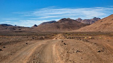 Cezayir 'deki Sahra Çölü' nün Peyzaj ve Dağları