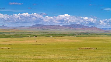 Moğolistan 'ın sonsuz manzarası