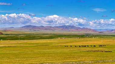 Moğolistan 'ın sonsuz manzarası