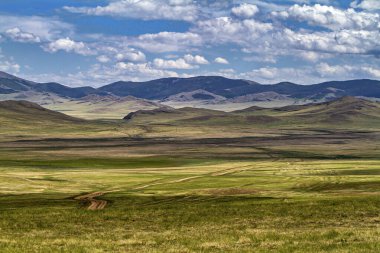 Moğolistan 'ın sonsuz manzarası