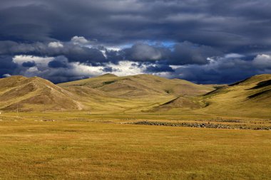 Moğolistan 'ın sonsuz manzarası