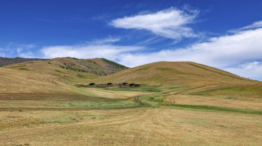 Moğolistan 'ın sonsuz manzarası