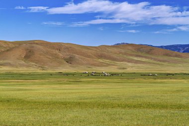 Moğolistan 'ın sonsuz manzarası