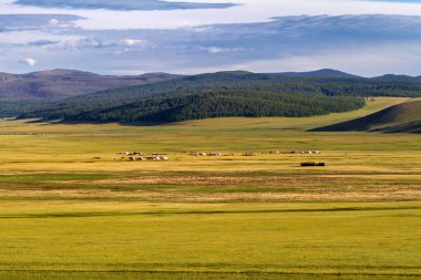 Moğolistan 'ın sonsuz manzarası