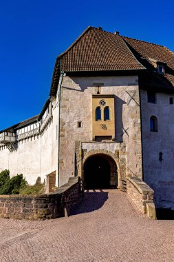 Thüringen 'deki Eisenach' taki Wartburg Kalesi.