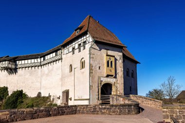 Thüringen 'deki Eisenach' taki Wartburg Kalesi.