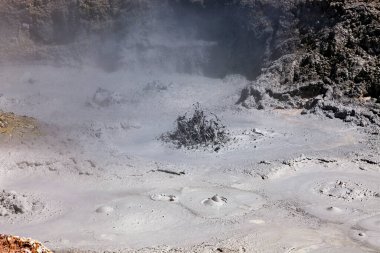 Çamur volkanı Bolivya 'da.