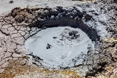 Çamur volkanı Bolivya 'da.
