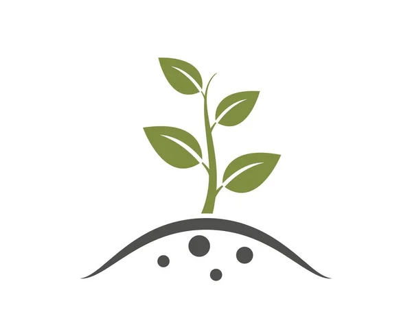 Εικονίδιο Φύτευσης Φυτών Φύτευση Φύτευση Γεωργία Και Γεωργικό Σύμβολο Απομονωμένη — Διανυσματικό Αρχείο