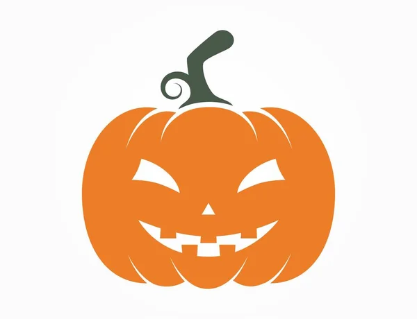 Икона Тыквы Хэллоуин Осенний Символ Векторное Цветное Изображение Веб Дизайна Стоковая Иллюстрация