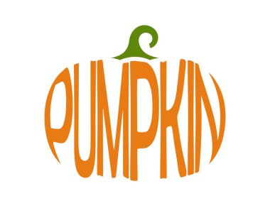 Kabak şeklinde bir balkabağı. Sebze, hasat ve Cadılar Bayramı sembolü. Doğal organik gıda. İzole vektör resmi