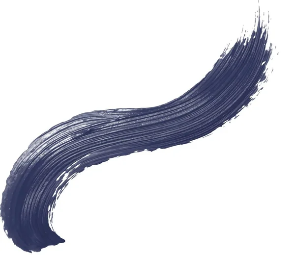 Grunge Mörkblå Realistisk Oljemålning Pensel Stroke För Att Rita Highlighter — Stock vektor
