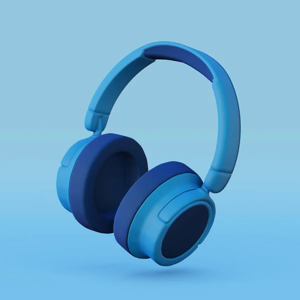 Ikona Zaopatrzenia Szkolnego Słuchawki Renderowanie — Zdjęcie stockowe