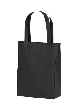 Siyah çanta, saplı.