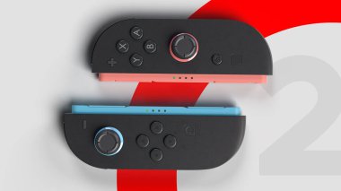 Agua Boa, Minas Gerais, Brezilya - 23 Ocak 2025 - yeni nintendo anahtar kontrolleri, iki numara, üst manzara