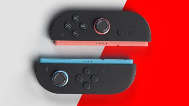 Agua Boa, Minas Gerais, Brezilya - 23 Ocak 2025 - yeni nintendo anahtarı kontrolleri, alt yarısı, üst tarafı