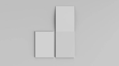 beyaz not defteri ekranda, üst görünümde